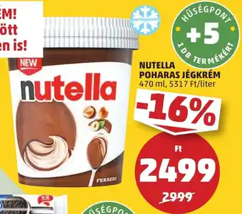 PENNY Nutella poharas jégkrém ajánlat