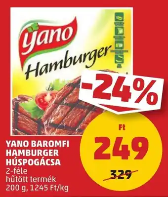 PENNY Yano Baromfi Hamburger húspogácsa ajánlat