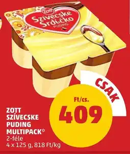 PENNY Zott Szívecske Puding multipack ajánlat