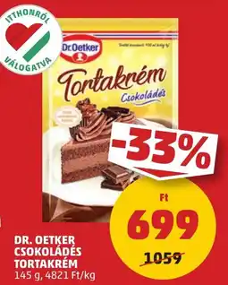 PENNY Dr. Oetker csokoládés tortakrém ajánlat