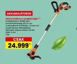 Interspar Akkumulátoros szegélyvágó ajánlat