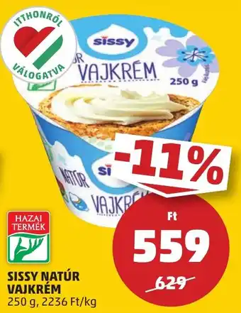 PENNY Sissy Natúr vajkrém ajánlat