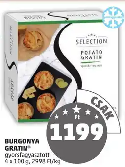 PENNY Burgonya gratin ajánlat