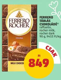 PENNY Ferrero táblás csokoládé ajánlat