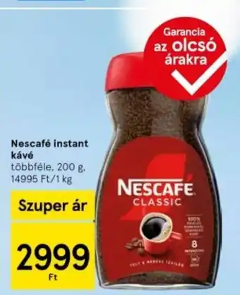 Tesco Nescafé instant kávé ajánlat