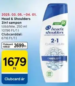 Tesco Head & Shoulders 2in1 sampon ajánlat