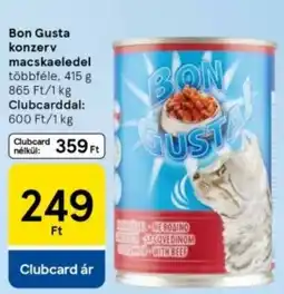 Tesco Bon Gusta konzerv macskaeledel ajánlat