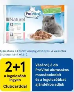 Tesco PreVital alutasakos macskaeledelt ajánlat