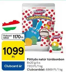 Tesco Pöttyös natúr túróbonbon ajánlat