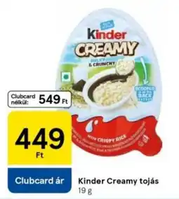 Tesco Kinder Creamy tojás ajánlat