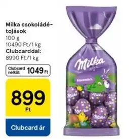 Tesco Milka csokoládé-tojások ajánlat