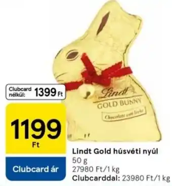 Tesco Lindt Gold húsvéti nyúl ajánlat