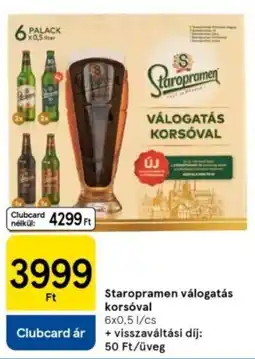 Tesco Staropramen válogatás korsóval ajánlat