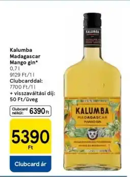 Tesco Kalumba Madagascar Mango gin ajánlat