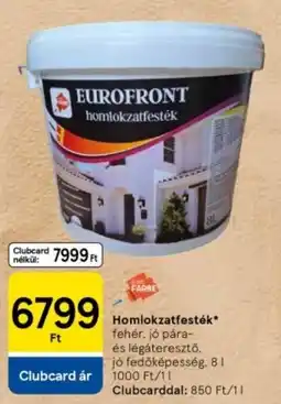 Tesco Homlokzatfesték ajánlat