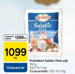 Tesco Président Salakis Feta sajt ajánlat