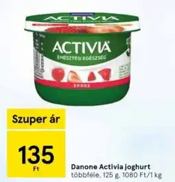 Tesco Danone Activia joghurt ajánlat