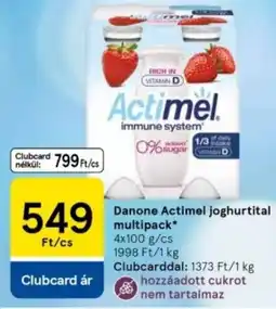 Tesco Danone Actimel joghurtital multipack ajánlat