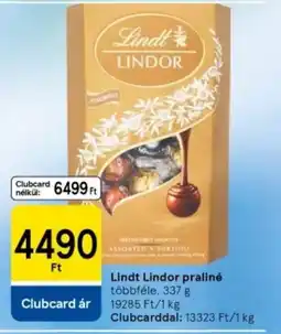 Tesco Lindt Lindor praliné ajánlat