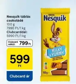 Tesco Nesquik táblás csokoládé ajánlat