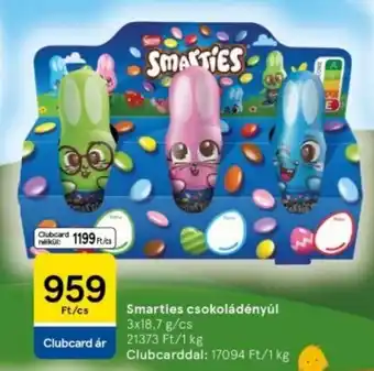 Tesco Smarties csokoládényúl ajánlat