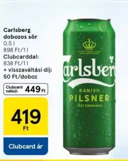 Tesco Carlsberg dobozos sör ajánlat