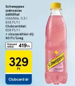 Tesco Schweppes szénsavas üdítőital ajánlat