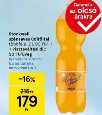 Tesco Stockwell szénsavas üdítőital ajánlat