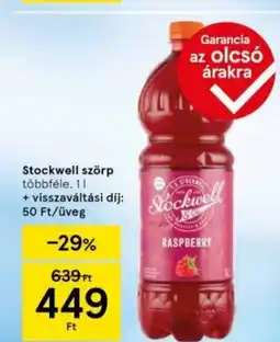 Tesco Stockwell szörp ajánlat