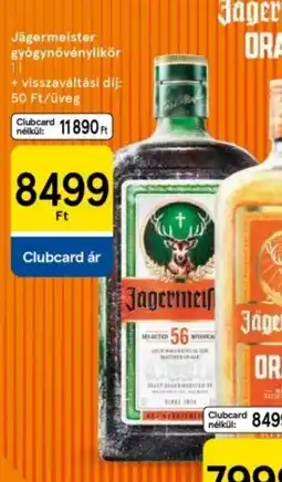 Tesco Jägermeister gyógynövénylikör ajánlat