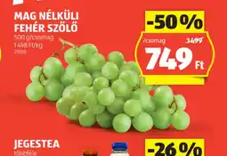 ALDI Mag Nélküli Fehér Szőlő ajánlat