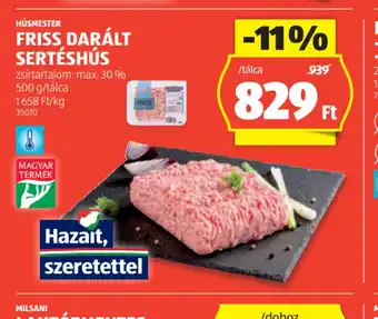 ALDI Friss darált sertéshús ajánlat