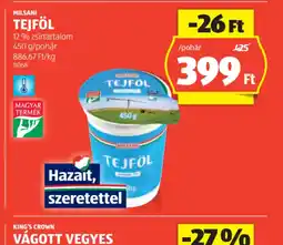 ALDI Milsam Tejfol ajánlat