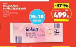 ALDI Kokett Balzsamos Papír Zsebkendő ajánlat