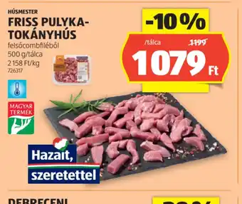 ALDI Friss Pulyka-Tokányhús ajánlat