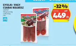 ALDI Gyulai- vagy Csabai Kolbász ajánlat