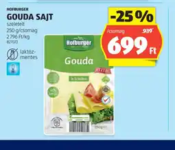 ALDI Hofburger Gouda sajt ajánlat