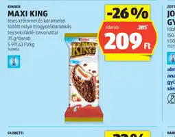 ALDI Kinder Maxi King ajánlat