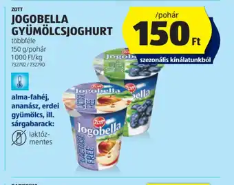 ALDI Zott Jogobella Gyümölcsjoghurt ajánlat