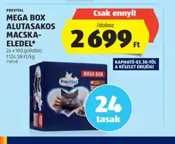 ALDI PreVital Mega Box Alutasakos Macskaeledel ajánlat