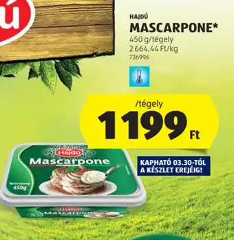 ALDI Hajdú Mascarpone ajánlat