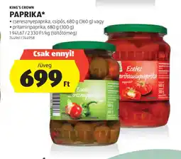 ALDI King's Crown Paprika ajánlat