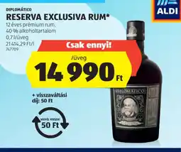 ALDI Diplomático Reserva Exclusiva Rum ajánlat