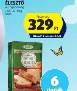 ALDI Bella Instant Élesztő ajánlat