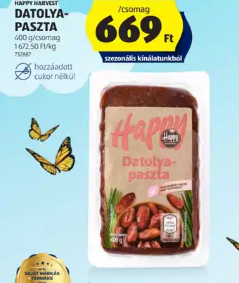 ALDI Happy Harvest Datolya-paszta ajánlat