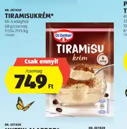 ALDI Dr. Oetker Tiramisu Krém ajánlat