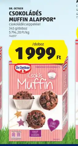 ALDI Dr. Oetker Csokoládés Muffin Alappor ajánlat