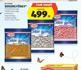 ALDI Dr. Oetker Dekorgyöngy ajánlat