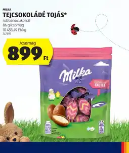 ALDI Milka Tejcsokoládé Tojás ajánlat