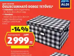 ALDI Home Creation Összecsukhat doboz tetővel ajánlat